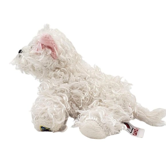 Ganz Webkinz White Terrier Dog‎ Stuffed Animal Puppy Plush Soft No Code Yorkie - Picture 3 of 6